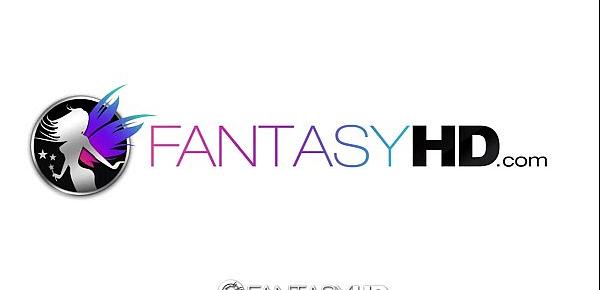  FantasyHD - Hot teen Lola Taylor oils up her tight young body poolside